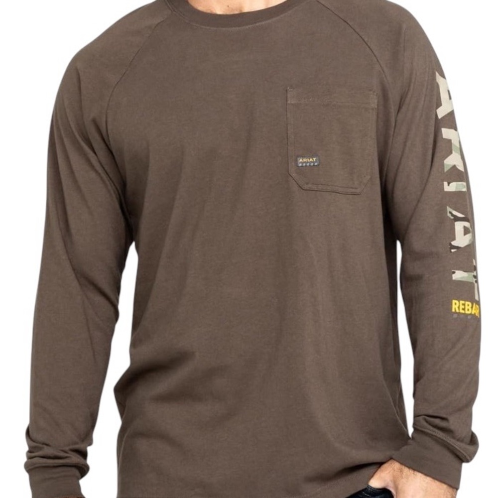 Ariat Brown Long Sleeve Tee